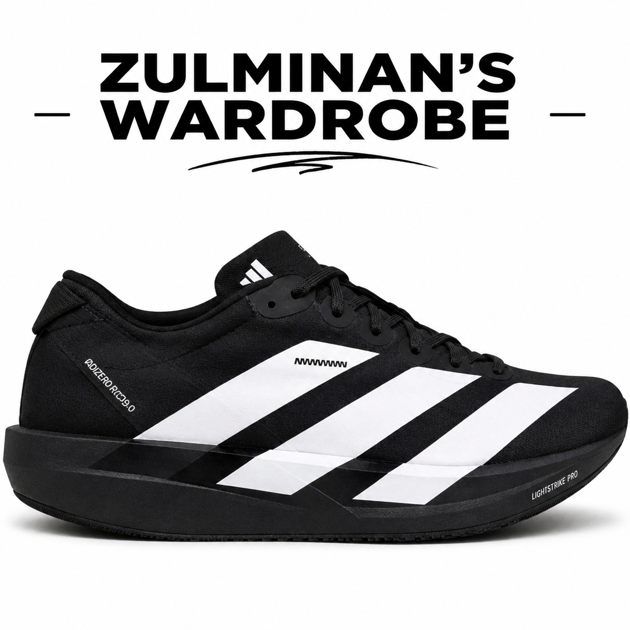 Adizero Adios 9 Black/White Running Shoes